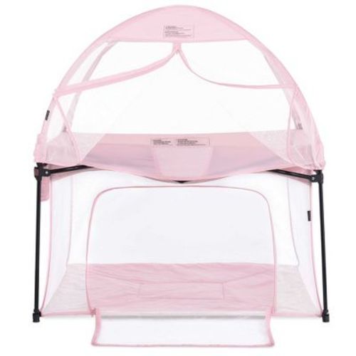 Dream On Me Ziggy Square Playpen with Canopy, Pink