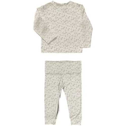 GUNAMUNA Unisex Baby Two-Piece Footie Pajama Set, Easy Diaper Change Zipper, For Infant and Toddler Nap Time