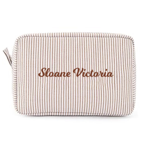 Personalized Toiletry Bag (Brown)