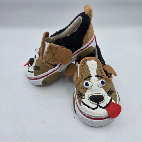 Vans Kid's Sneakers Cute Dog Design-Toddler Size 4