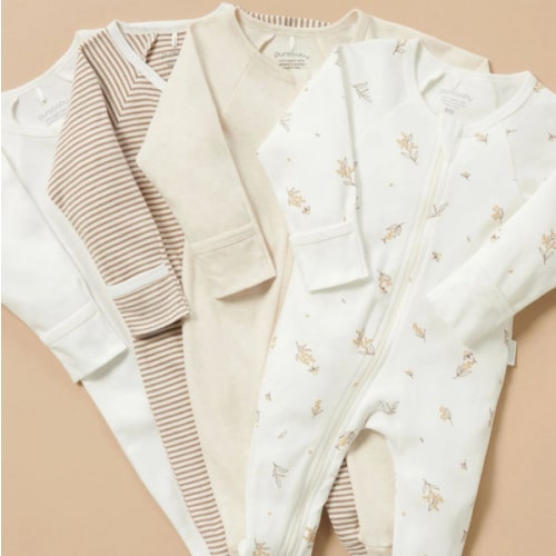 4 Pack Zip Growsuit-Babies