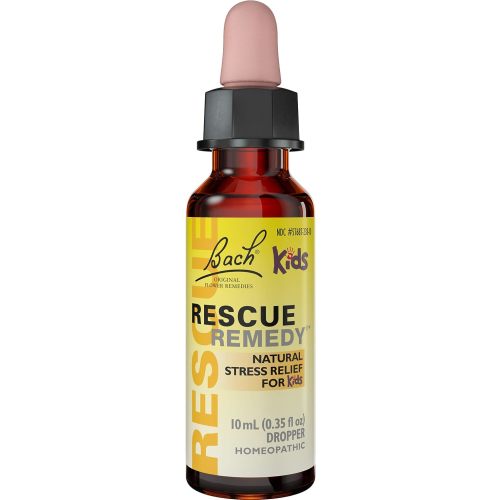 Bach RESCUE REMEDY KIDS Dropper 10mL, Natural Stress Relief, Homeopathic Flower Essence, Vegan, Gluten & Sugar-Free, Kid-friendly, Non-alcohol Formula