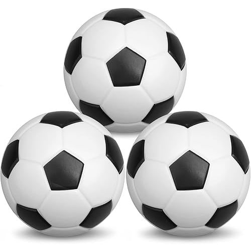 5 Inch Foam Mini Soccer Balls for Indoor Mini Soccer Hoops, Soft Squishy Soocer for Soccer Game Sets | Swimming Pool Balls Beach Balls Great Sport Gift for Adults & Kids Sensory Stress Balls 3 Pack