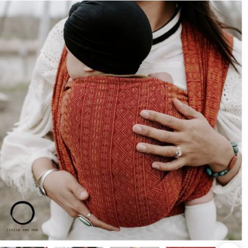 Prima Ruby Mandarine Woven Wrap by Didymos - Little Zen One