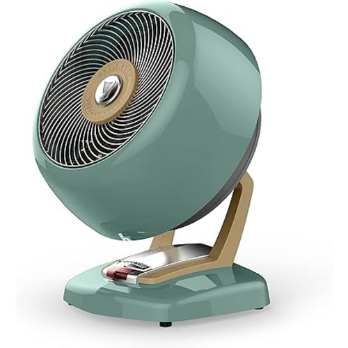 Vornado VHEAT Vintage Metal Heater, Whole Room Circulation, Adjustable Thermostat, Green