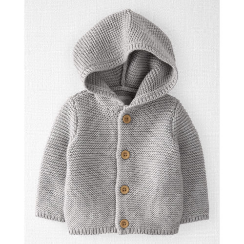 Baby Organic Cotton Signature Stitch Cardigan
