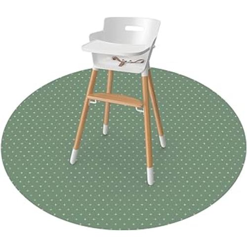 WeeSprout Baby Splat Mat for Kids, Large 51” x 51” Floor Playmat with Durable, Waterproof Surface and Non-Slip Bottom for Infants to Toddlers Under highchair, Arts and Crafts, picnics and Play