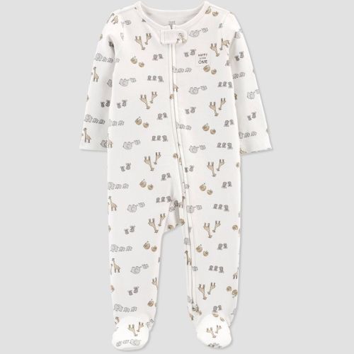 Carter's Just One You® Baby Safari Interlock Sleep N' Play - Beige, Size: 3M