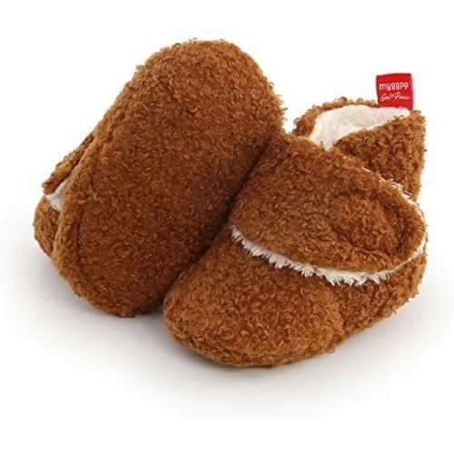 Ohwawadi Infant Baby Slippers Girls Boys Booties Warm Baby Socks Shoes Newborn Crib Shoes Baby Footwear Prewalkers