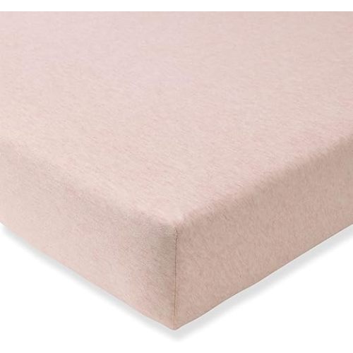 Burt's Bees Baby Essential Organic Cotton Fitted Crib Sheet, Breathable for Boy Girl Standard Crib & Toddler Mattresses