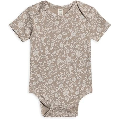 Colored Organics Unisex Newborn 100% Organic Cotton Bodysuit - Short Sleeve Infant One Piece - Baby Boy and Girl Clothing