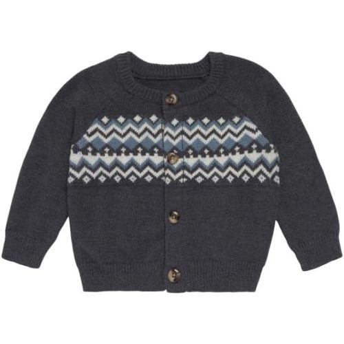 Modern Moments by Gerber Baby Boys' and Toddler Holiday Fair Isle Sweater
