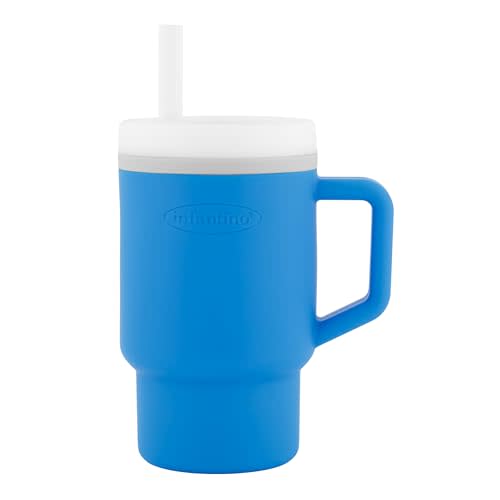 Infantino My 1st Tumbler – Adorable Miniature Tumbler with Toddler-Friendly Straw and Handle, Encourages Hydration, Easy to Clean, Ocean