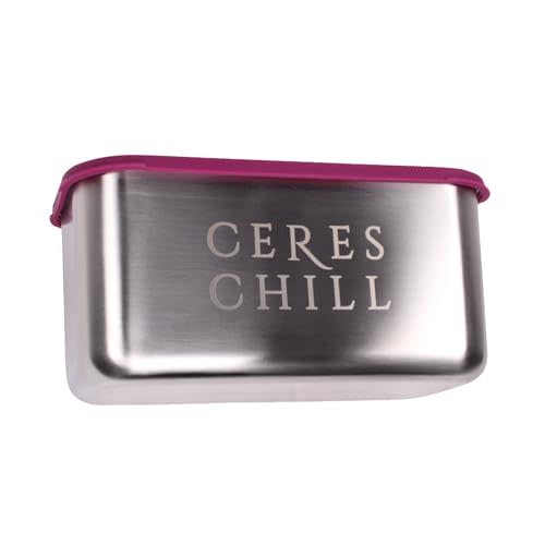 CERES CHILL The Milkstache Luxe Reusable Breastmilk Freezer Storage Container - 1/2 Ounce Cubes fit Any Baby Bottle, Freezing Pumped Milk has Never Been Easier (Stainless Steel), 1 Count