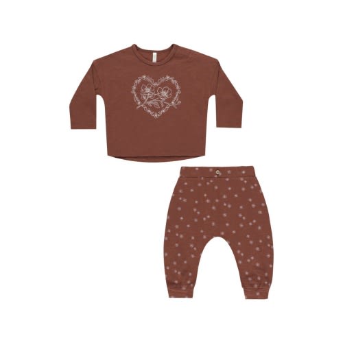 Rylee + Cru Relaxed Fit Cotton T-Shirt & Sweatpants Set | Nordstromrack