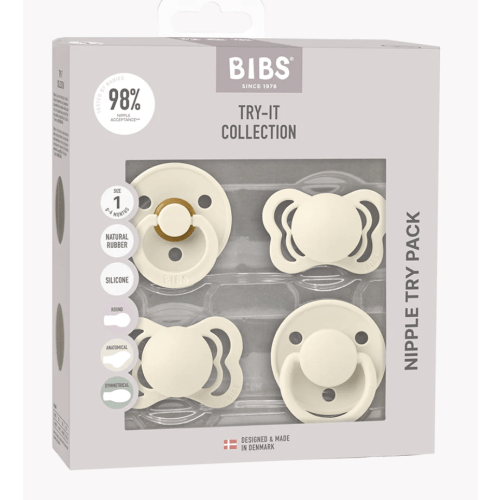 New Baby Pacifiers Try-It Collection - Ivory