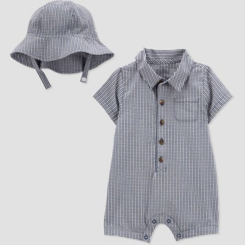 Carter's Just One You® Baby Boys' Seersucker Top & Bottom Set - Blue/White, Size: Newborn
