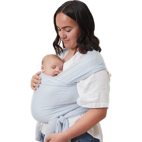 Solly Baby Wrap Carrier - Lightweight Baby Carrier - Newborn Baby Essentials - for Newborn, Infants and Baby 8-25 Lbs. Powder