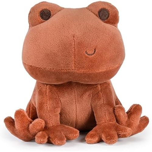 KIDS PREFERRED Harry Potter Chocolate Frog Plush Stuffed Animal with Embroidered Details, Brown Minky Fabric, and Beans in Bottom, Hogwarts Collectible for Babies, Toddlers, and Kids, 6 Inches