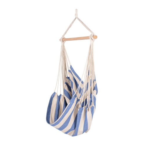 Arlmont & Co. Freelandville Boho Breeze Swinging Bungalow Chair - Coral Stripe & Reviews | Wayfair