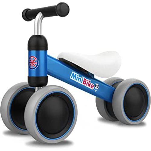 Ancaixin Baby Balance Bikes for 1 Year Old Boy Girl, Best First Birthday Gifts for Toddler from Standing to Running, Riding Toys for 1+ Years Old, No Pedal Infant 4 Wheels Baby Bicycle