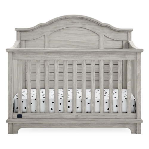 Simmons Kids Asher 6-in-1 Convertible Crib with Toddler Rail, Choose Color