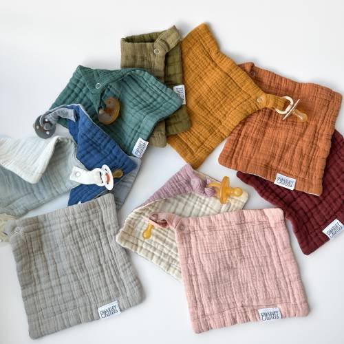 Muslin Gauze Binky Blanket Paci Keeper