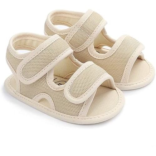HsdsBebe Infant Baby Boys Girls Summer Beach Sandals Breathable Athletic Anti-slip Soft Sole Newborn First Walker Crib Shoes