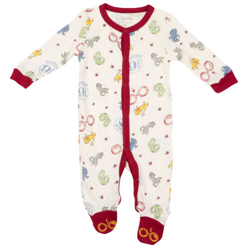 Harry Potter Classic Symbols Infant Bodysuit Onesie Pajamas-3-6 Months