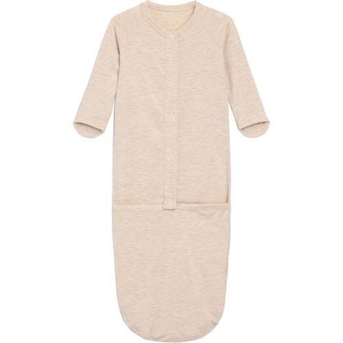 Baby Toddlers Nightgowns Sleeper Gown Newborn Infant Long Sleeve Pajama Gowns Unisex Viscose from Bamboo Sleepwear
