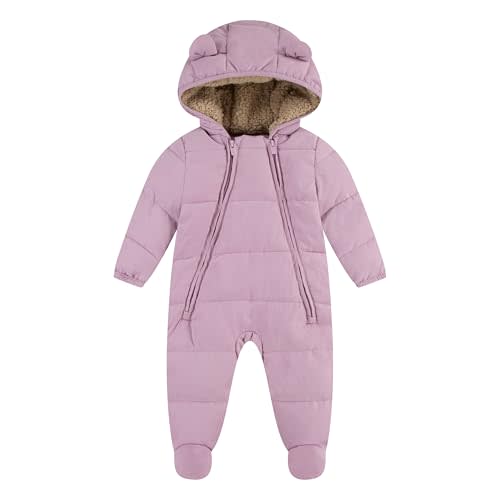 Huggies Unisex Baby Sherpa Lined Footed Snow Suit