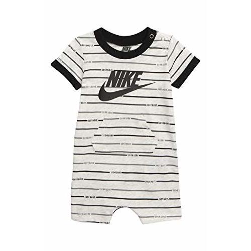 Nike Baby Boy Infant Shortall (Heather Grey(56E559-X58), 0-3 Months)