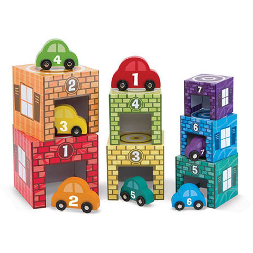 Nesting & Sorting Garages & Cars | Fat Brain Toys