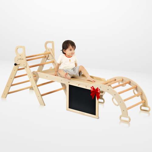 Nostalgia - BlueWood® Classic Pikler Triangle Set * Natural Wood Tones