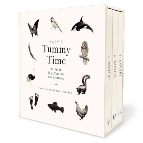 Baby's Tummy Time Book Box Set: A 3-Book Box Set of High-Contrast Art for Visual Stimulation at Tummy Time (Our Little Adventures Series)