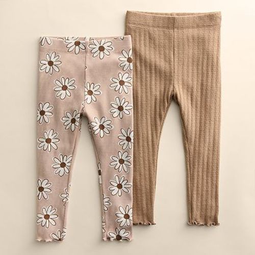 Baby & Toddler Girl Little Co. by Lauren Conrad 2-Pack Lettuce Edge Leggings