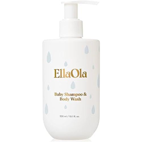 Tear Free Baby Shampoo & Body Wash - Organic, Hypoallergenic Baby + Kid Soap Hydrates & Nourishes While Gently Cleansing Sensitive Skin, Fragrance Free | 10.1 fl. oz.