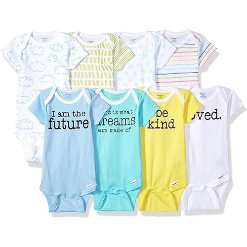 Onesies Brand unisex-baby 8-pack Short Sleeve Mix & Match Bodysuits