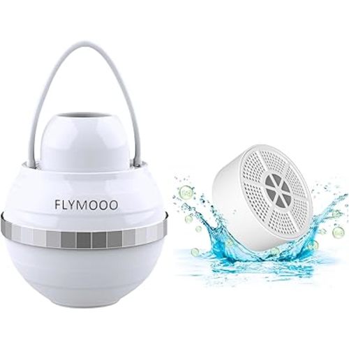 Water Filter for Tub Faucet - 8 Stages Bathtub Water Filter Reduces Contaminants for Softer(White)
