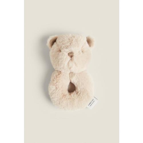 CHILDREN’S BEAR SOFT PLUSH TOY RATTLE