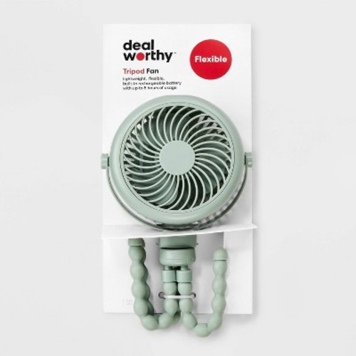 Flexible Stroller Fan Green - Dealworthy™