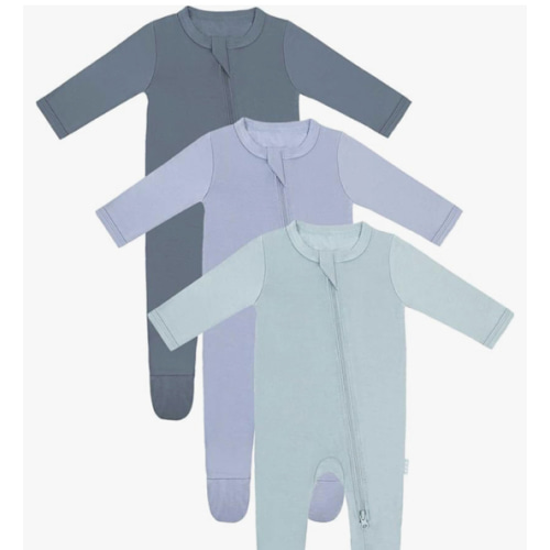 RRP Unisex Baby Footies Pajamas,Rayon Derived From Bamboo,Buttery Soft Sleep 'N Play PJs,2-Way Zipper Closure,0-18 Months