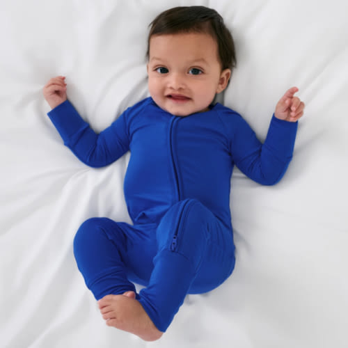 Electric Blue Zippy | Little Sleepies (newborn)
