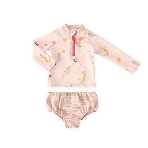 Baby Swim Rash Guard & Bloomer 6-12 mo