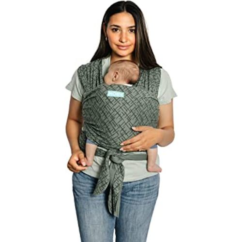 Moby Wrap Baby Carrier | Classic | Baby Wrap Carrier for Newborns & Infants | #1 Baby Wrap | Go to Baby Gift | Keeps Baby Safe & Secure | Adjustable for All Body Types | Olive Etch