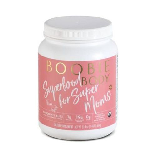 Boobie Body Organic Pregnancy And Lactation Vegan Protein Shake Chocolate Bliss - 23.4oz/1 Tub