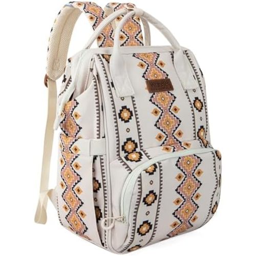 Montana West Wrangler Callie Diaper Bag Backpack with Stroller Straps Multifunction Baby Travel Bag WG2204-9110TN
