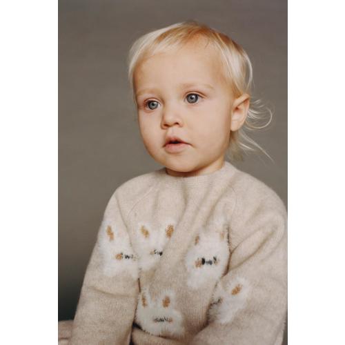 KNIT BUNNY SWEATER - Light beige | ZARA United States