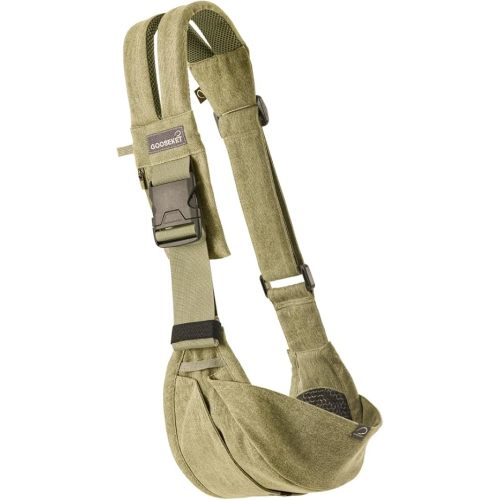 GOOSEKET 365 Toddler Carrier, 100% Cotton, Lightweight, Easy-to-USE, Portable, Suitable from 6-48 Months, Supports UP to 44LBS (Khaki)