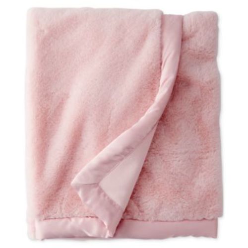 Baby Girls Plush Faux-Fur Blanket